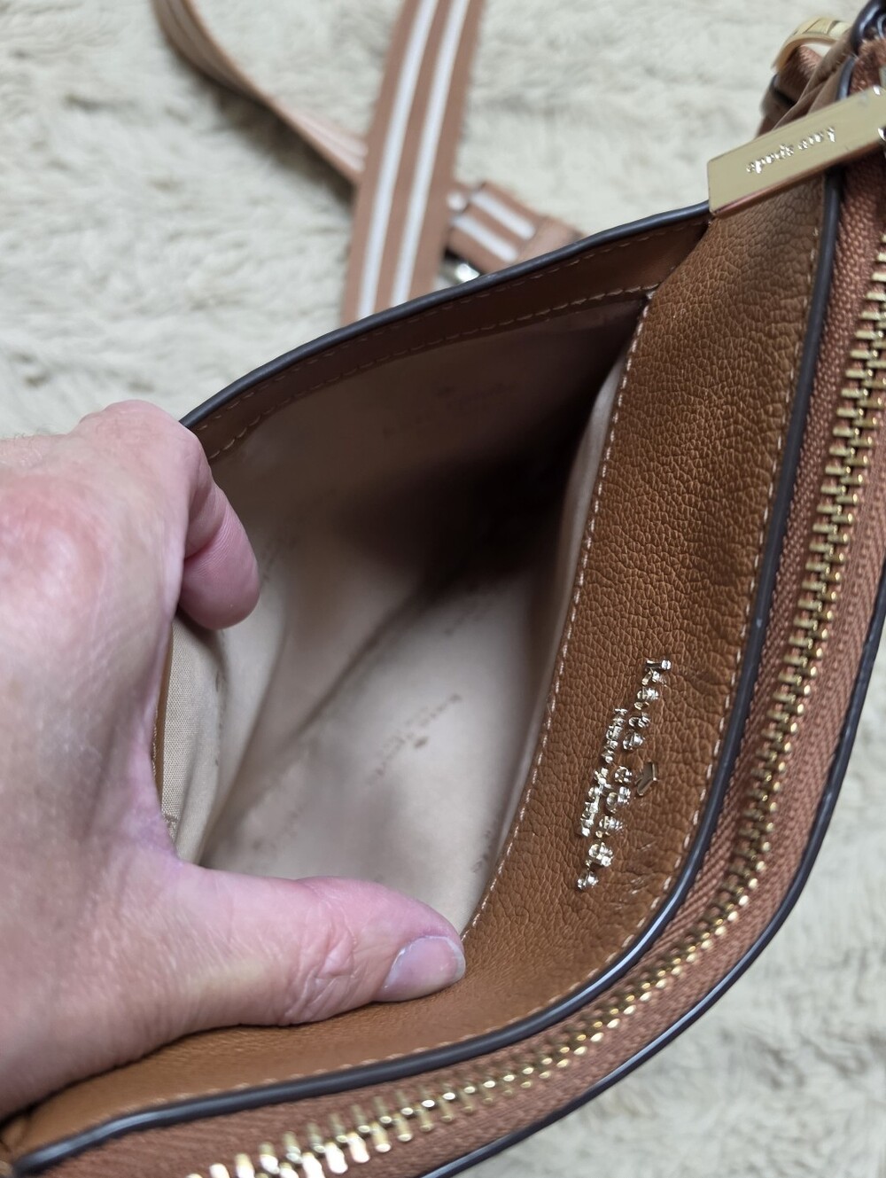 kate spade Tan Leather Crossbody Bag - Picture 11 of 14